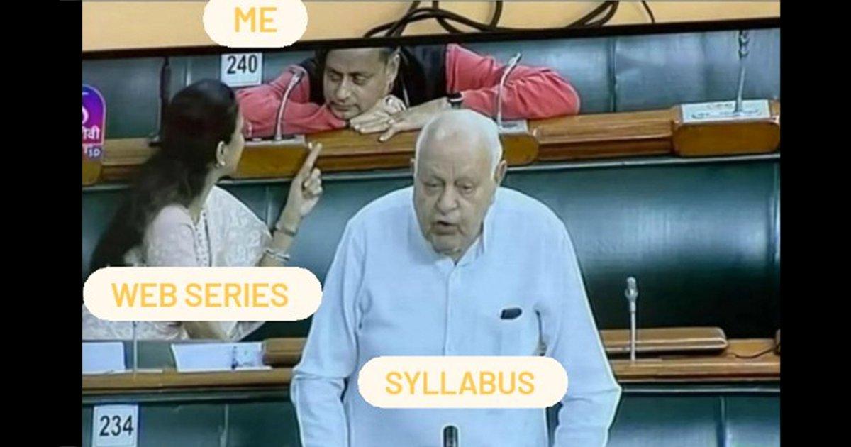 Shashi Tharoor Speaking To An MP In Parliament Has Given Twitter A New Meme Template