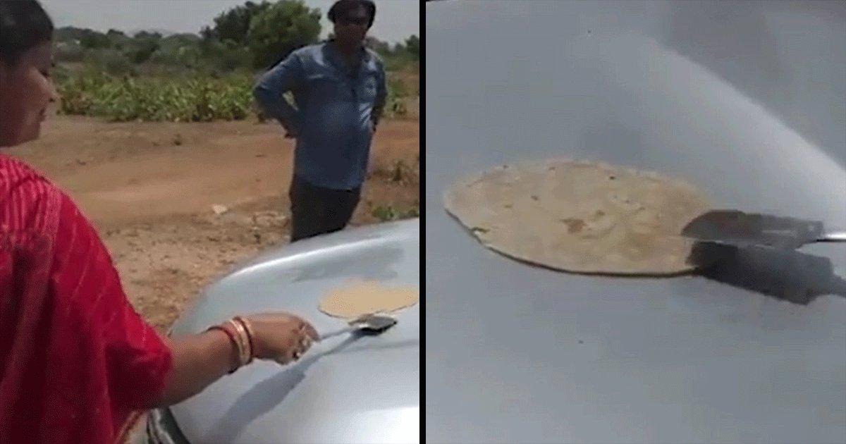 On Video, Woman Cooks Roti On A Car’s Bonnet As Severe Heatwave Grips India