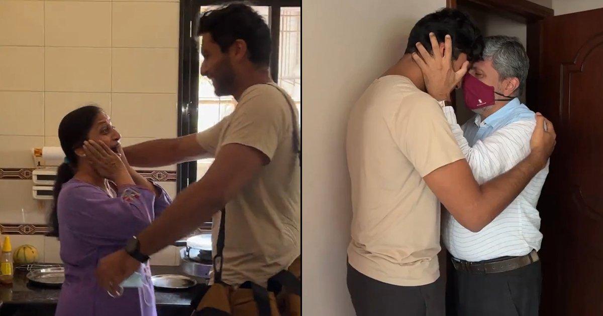 This Video Of A Son Coming Home After 3 Years And Surprising His Parents Has Us All Teary-Eyed