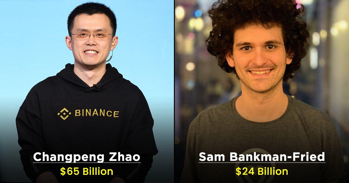 From Changpeng Zhao To Sam Bankman-Fried, Here Are The Top 9 Crypto Billionaires In The World