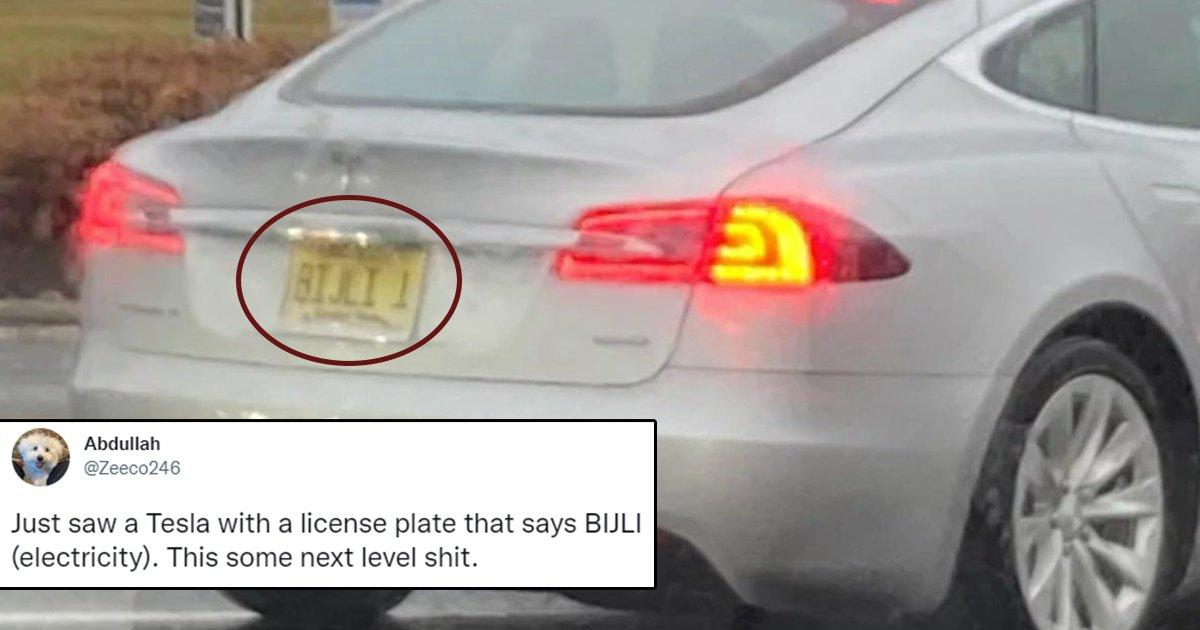 Tesla With A Desi Touch: Bijli Number Plate Spotted On Electric Car Leaves Internet In Splits
