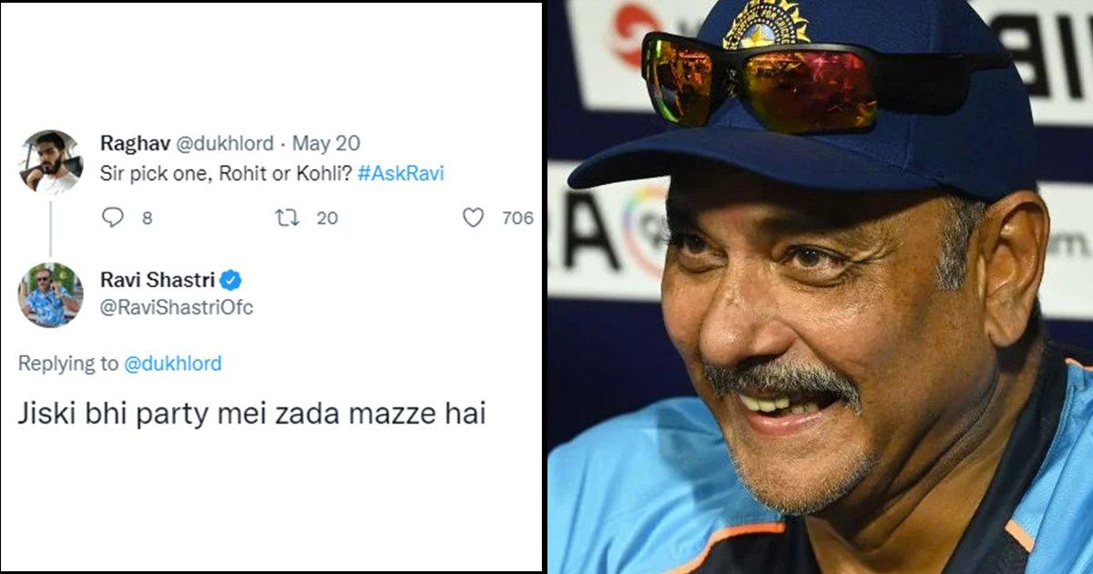 Ravi Shastri’s Twitter AMA Proves He’s Finally Become The Meme Everyone Thought He Was