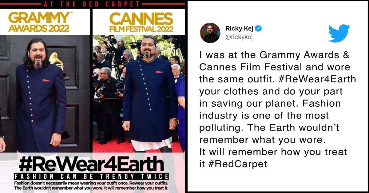 Music Composer Ricky Kej Promotes Sustainable Fashion, Repeats His Grammy Outfit At Cannes