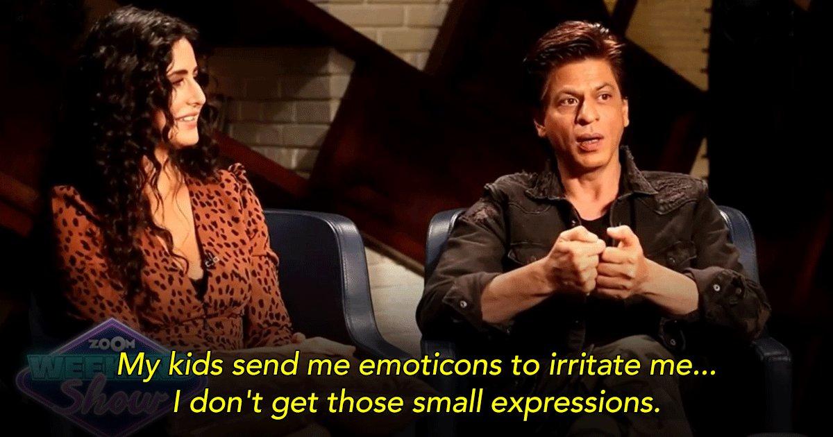 Video Of Shah Rukh Khan Being Appalled & Confused By Emojis Replacing Text Is Peak Boomer Behavior