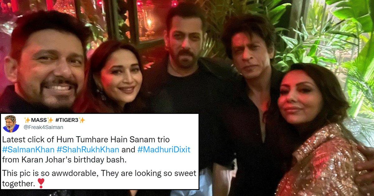 Twitter Screams Nostalgia After Madhuri’s Photo With Salman & SRK From KJo’s Party Surfaces Online