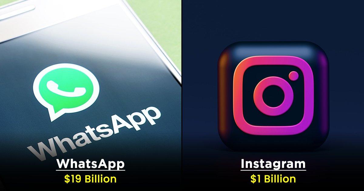 From Instagram To WhatsApp, Here’s The Acquisition Price Of 7 Of Our Most Used Apps