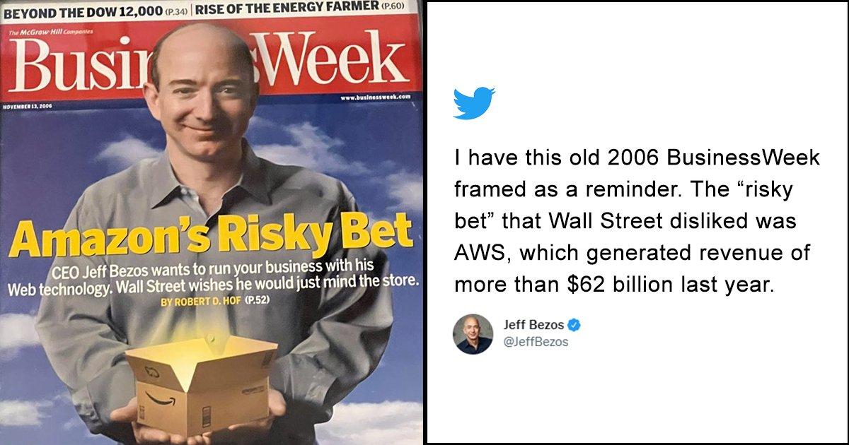 Flexing Or Inspiring?: Jeff Bezos Shares Early Criticism Of Amazon, Leaves Twitter Divided