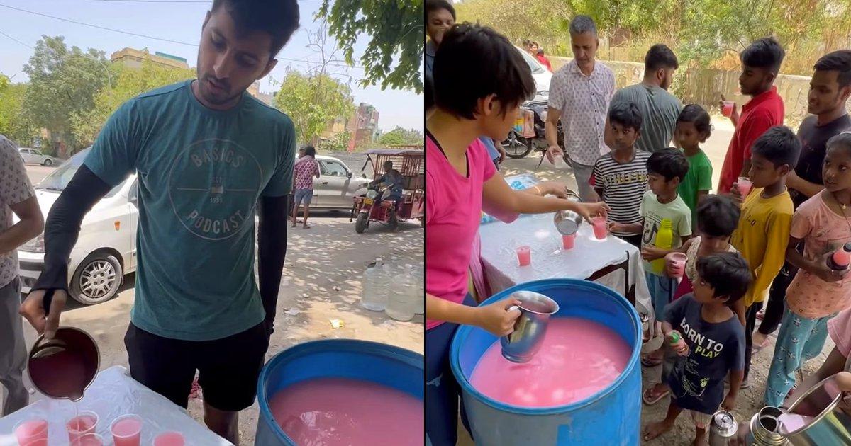 Couple Serves Chilled Rooh Afza To Passersby Amid Heatwave In Delhi, Wins Hearts Online