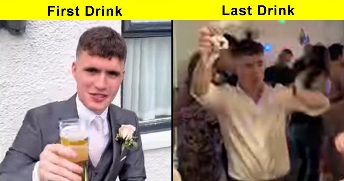 This Hilarious Video Captures Party Goers At Their First Vs Last Drink At A Wedding