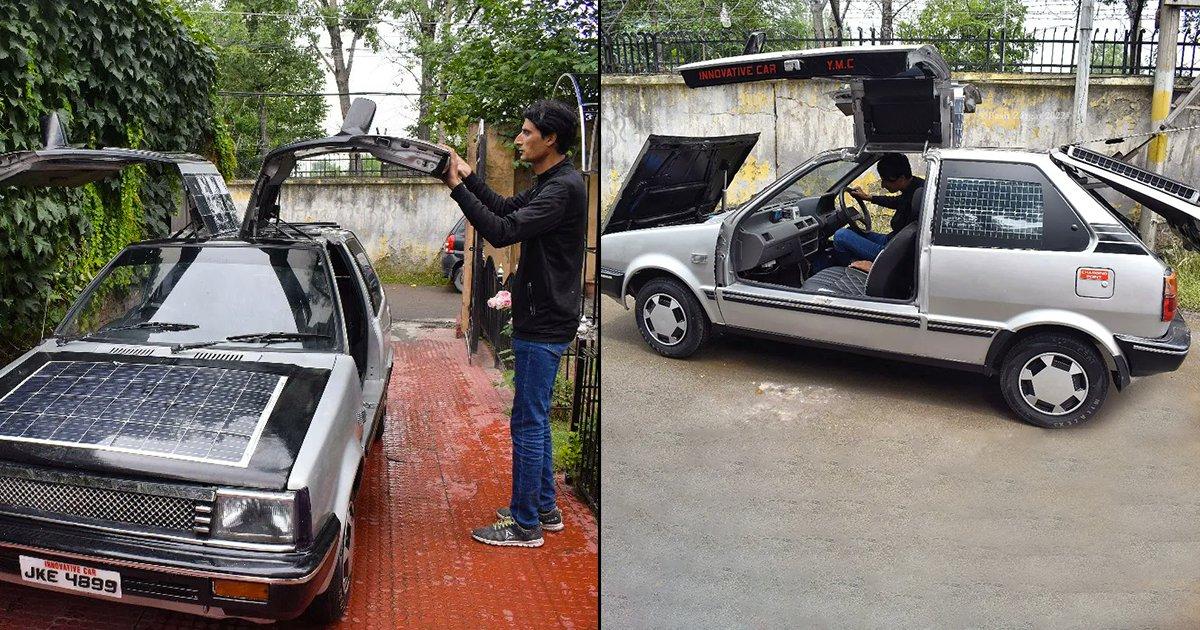 This Kashmiri Teacher Made A Solar Car That Has Been Dubbed The Desi Tesla By Twitter