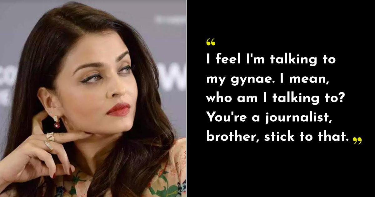 Throwback To When Aishwarya Shut A Reporter Who Kept On Asking If She’d Explore Nudity In Films