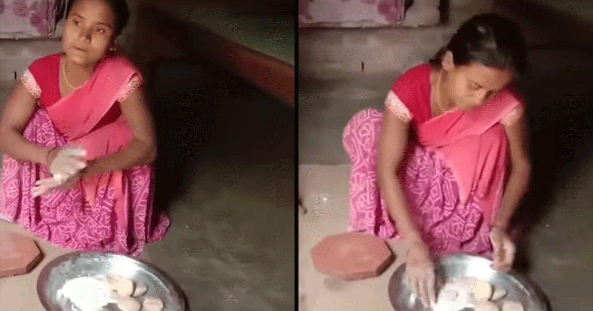 This Woman Singing ‘Mere Naina Sawan Bhadon’ While Making Rotis Is Winning Hearts