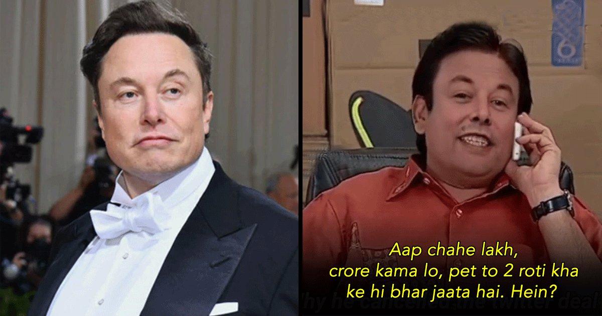 Jethalal As Elon Musk Cancelling The Twitter Deal Is The Only Kind Of Content We Are Here For