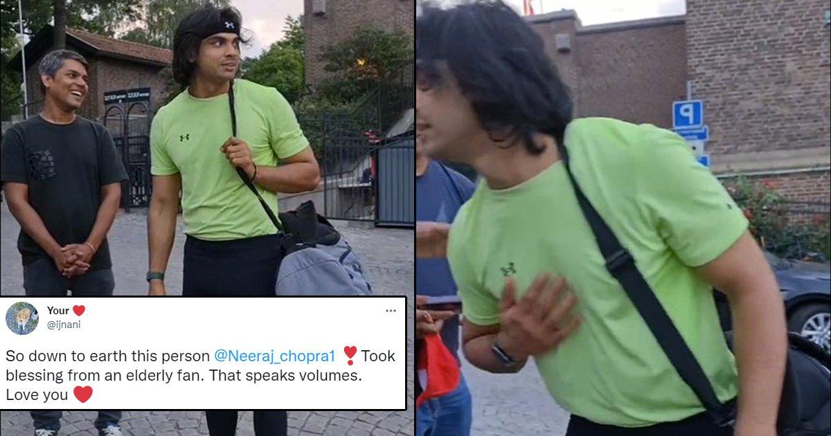Twitter Lauds Neeraj Chopra For His ‘Down-To-Earth’ Attitude After Meeting With Elderly Fan