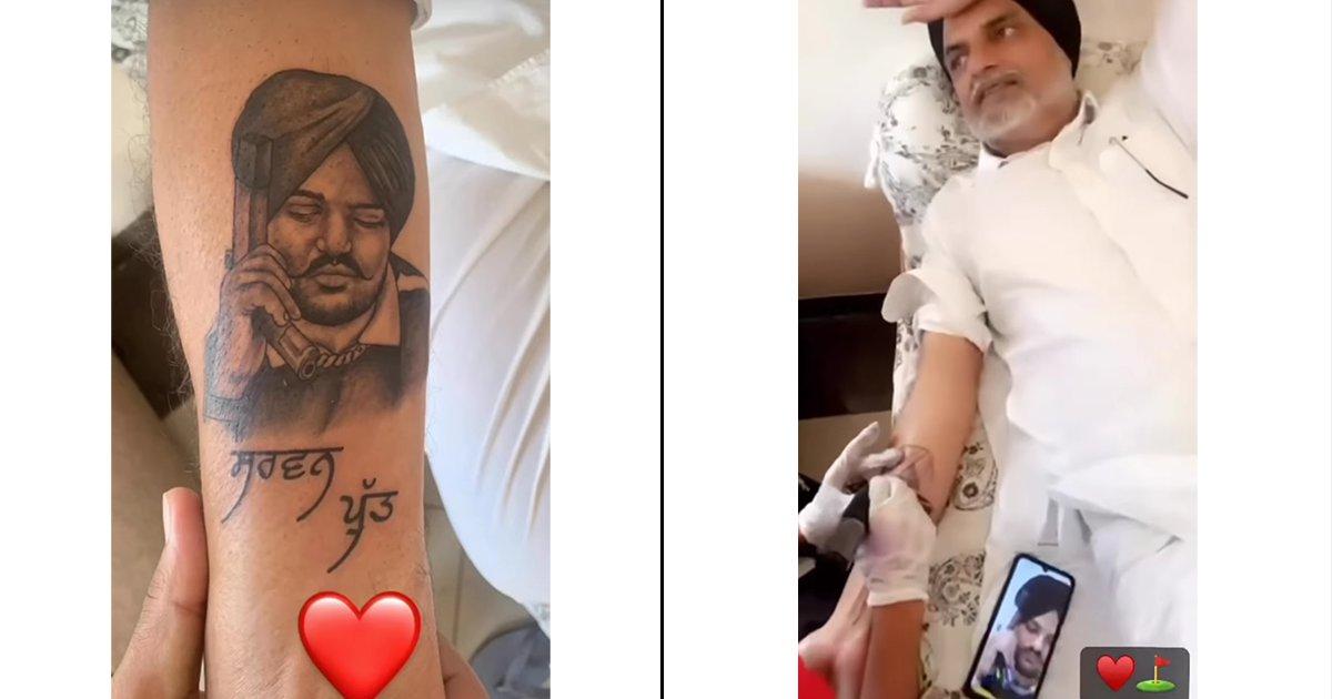 As A Way To Remember The Singer, Sidhu Moose Wala’s Parents Ink Their Son’s Tattoo