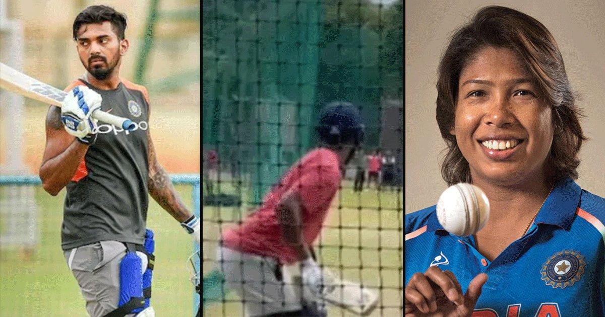 The Best Of Both Worlds: Fans Elated As Jhulan Goswami Bowls To KL Rahul In The NCA Nets