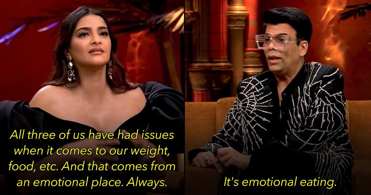 Sonam Kapoor Gets Real About The Struggles Of Emotional Eating On Koffee With Karan Season 7