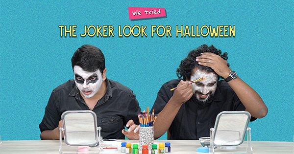 We Tried The Joker Look For Halloween