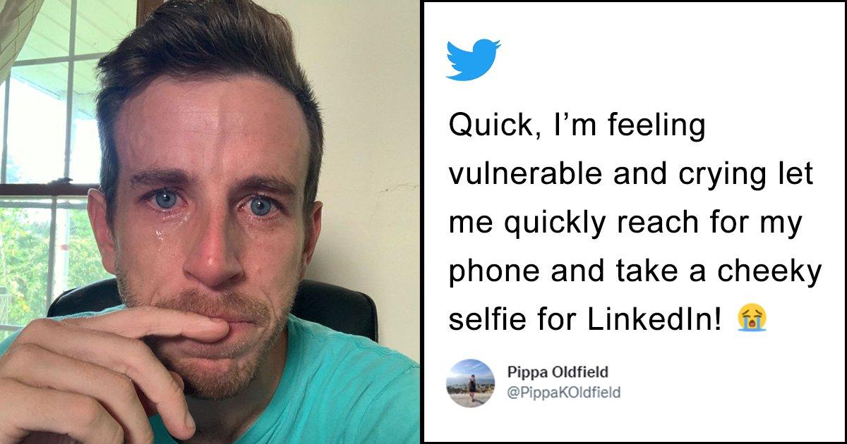 This CEO Posted A Crying Selfie On LinkedIn After Firing His Employees. Like, Seriously?