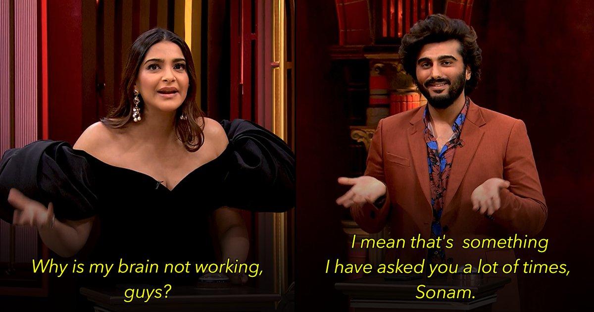 8 Of The Funniest Moments From Koffee With Karan S7 Ft. The Chaotic Siblings Sonam & Arjun