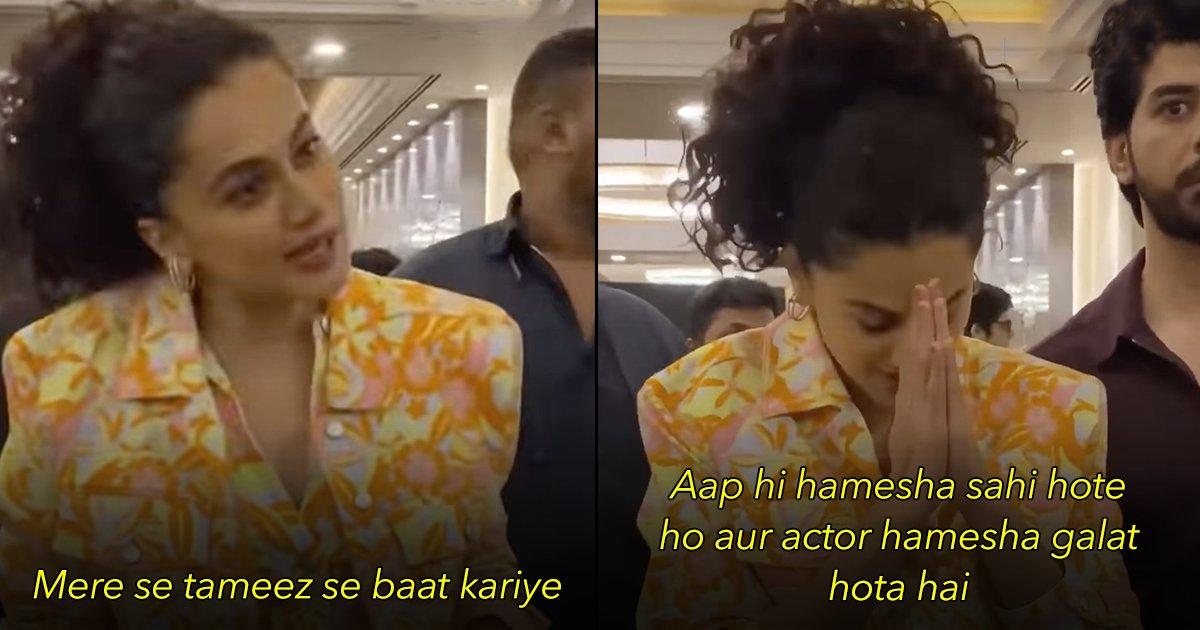 Taapsee Pannu Had An Argument With The Paparazzi & The Internet Is Divided