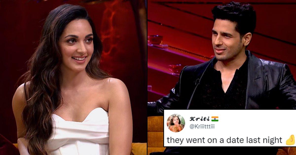 Desi Twitter Can’t Stop Gushing Over All The Sidharth-Kiara Moments From Koffee With Karan Season 7