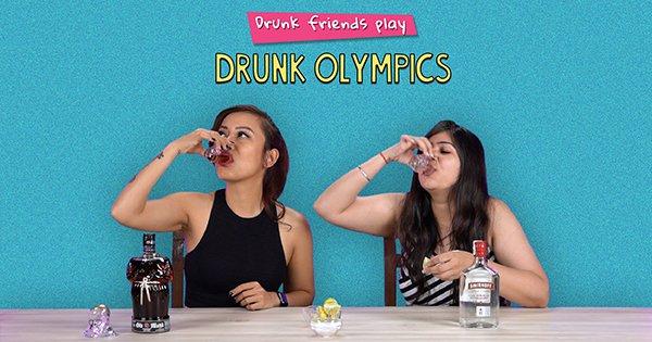 Drunk Friends Play Drunk Olympics