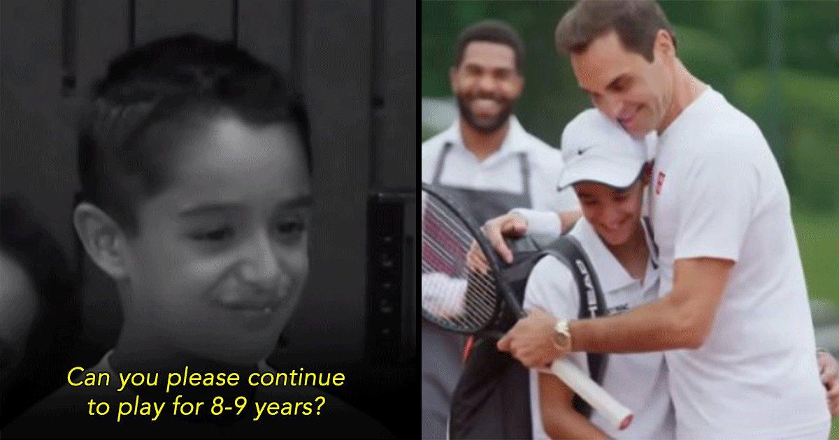 Watch: 5 Years After Making A “Pinky Promise”, Federer Surprised This Young Fan With A Tennis Match