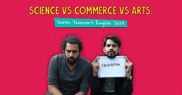 Science Vs Commerce Vs Arts: Shashi Tharoor’s English Test