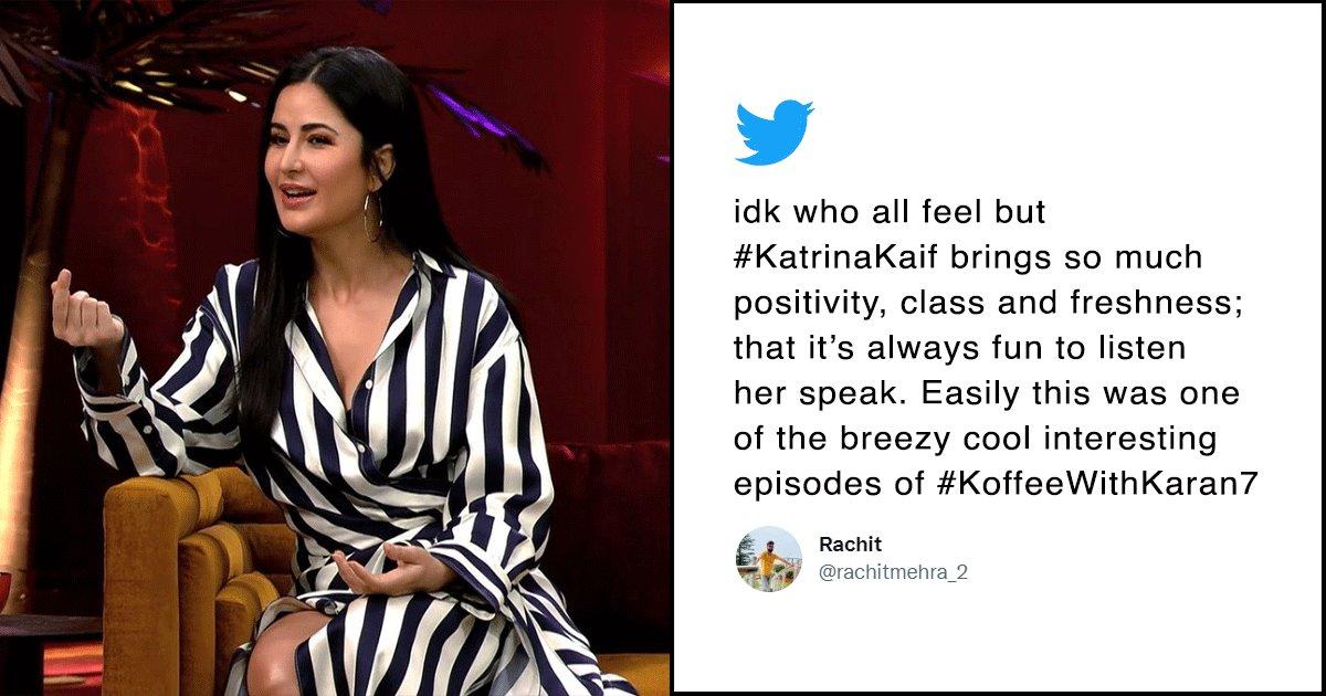 KWK 7: Katrina Kaif Gave The Best Positive Energy On The Couch & Twitter Agrees