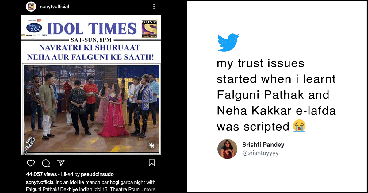 Is The Falguni Pathak-Neha Kakkar Feud Scripted? Some Netizens Think So