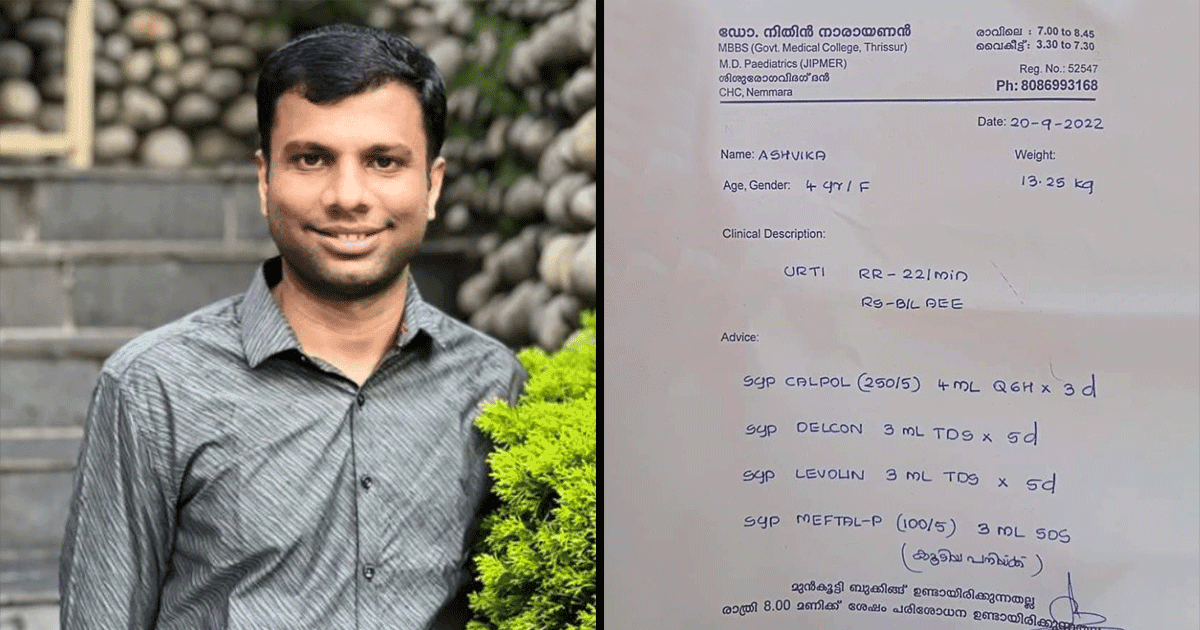 This Doctor’s Prescription For Their Patient Went Viral Because His Handwriting Is Too Neat