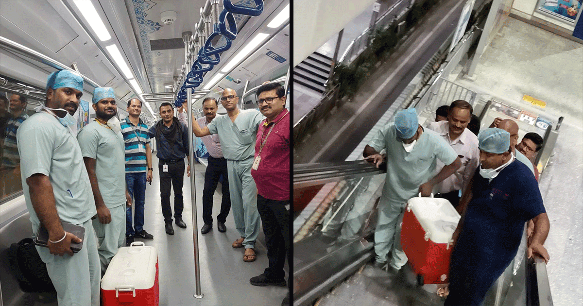 Doctors In Hyderabad Use The Metro To Transport A Live Heart & Save A Life