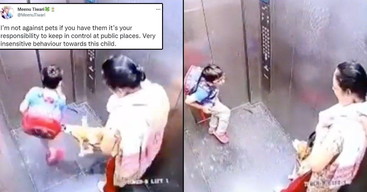 A Kid Was Bitten By A Pet Dog In A Ghaziabad Lift & The Owner Apparently Just Walked Away