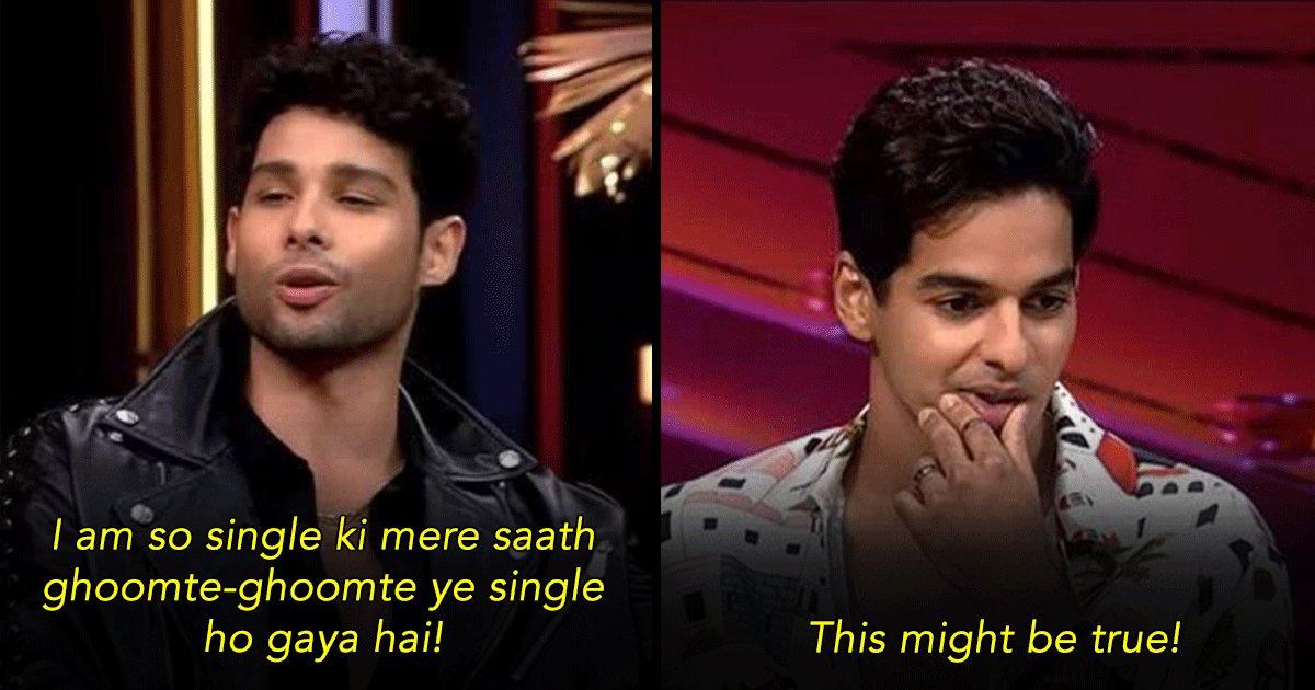 Ishaan & Siddhant’s Bromance On Koffee With Karan S7 Was Such Fun, It Reminded Us Of Our Own BFFs