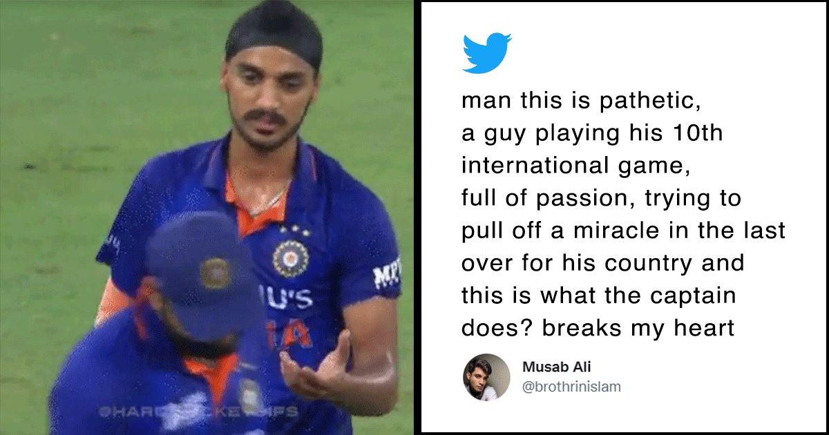 Desis Are Disappointed After Video Of Rohit Sharma Allegedly Ignoring Arshdeep Goes Viral