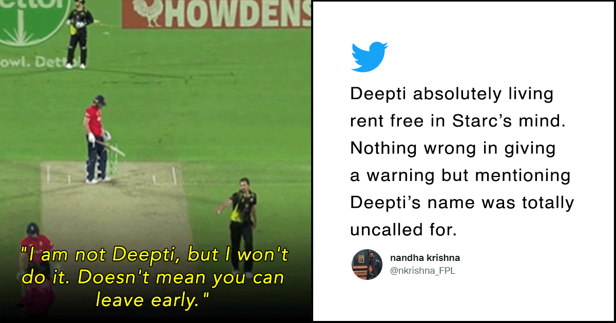 Mitchell Starc Gets Called Out For Using Deepti Sharma’ Name To Warn Batter About Run Out