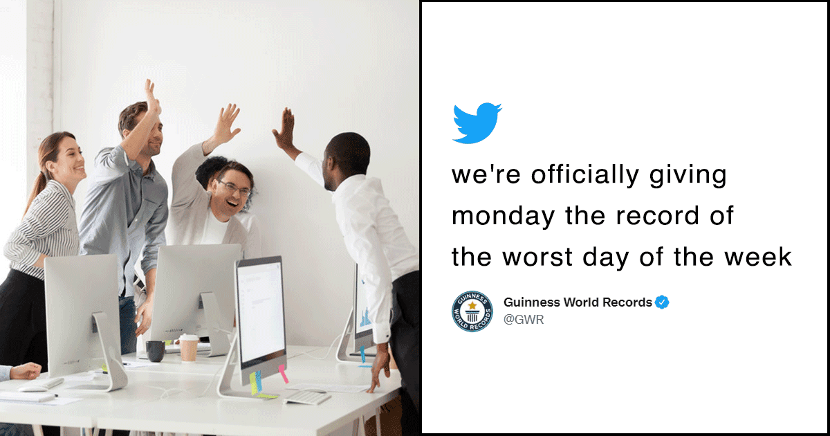 Twitter Feels Validated As Guinness World Records Declares Monday The Worst Day Of The Week