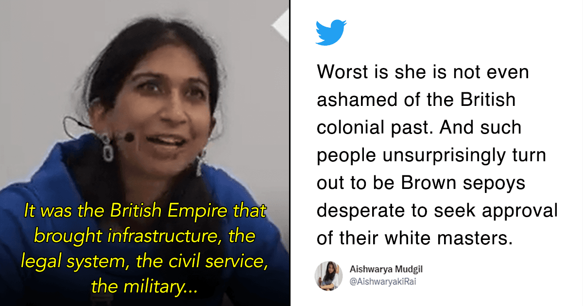 Indian-Origin British Home Secretary Gets Called Out For Simping The British Colonial Empire