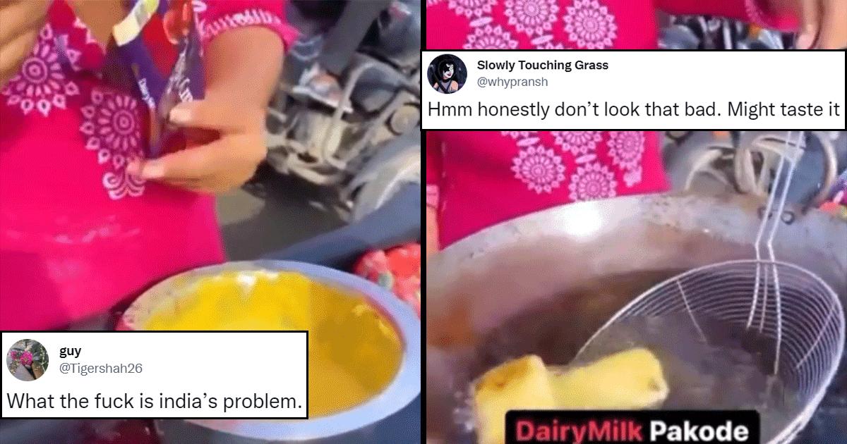 Desi Twitter Is Divided Over This Video Of Woman Preparing Dairy Milk Ke Pakode