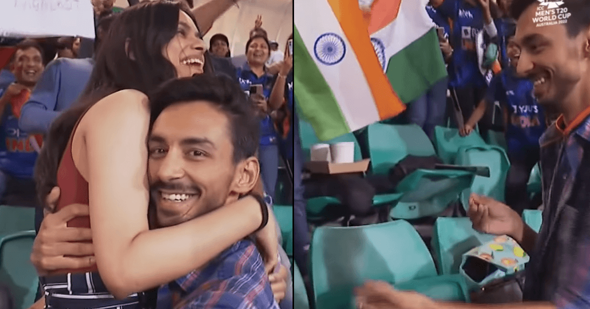 That Took Balls!: Desi Man Proposes To Girlfriend During India-Netherlands World Cup Match
