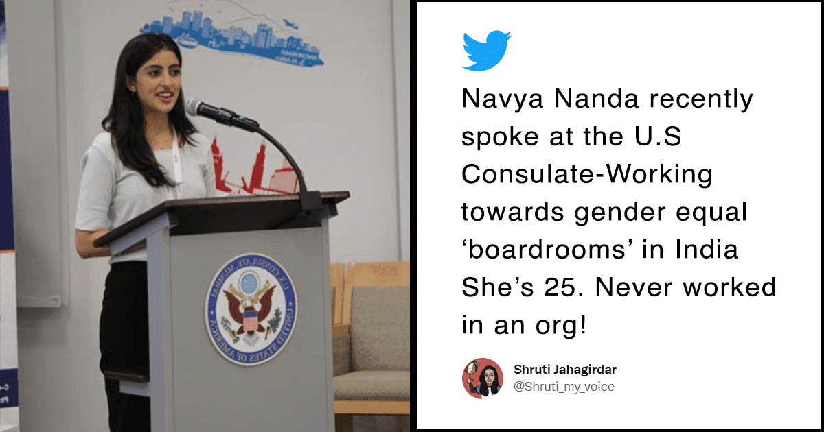 Navya Nanda Gets Called Out For Speaking On Gender-Equal Organiations Without Ever Working In One