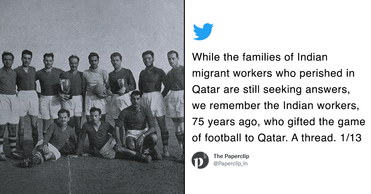 FIFA World Cup 2022: Here’s How Indian Migrant Workers Gifted Football To Qatar 75 Years Ago
