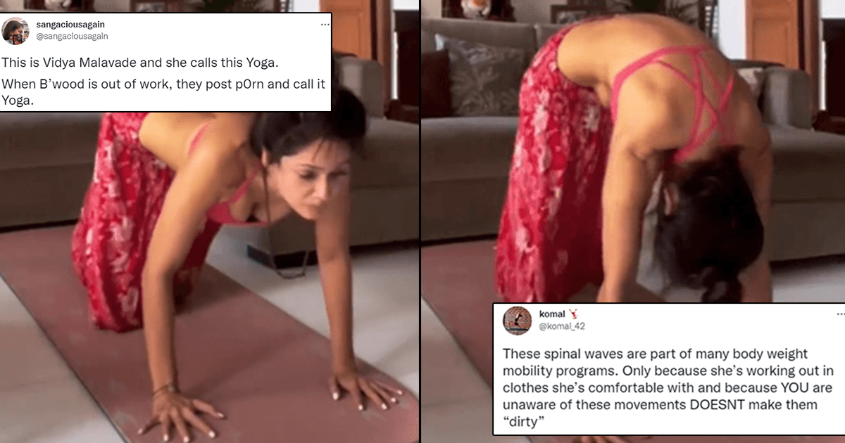 This Woman Tried To Shame Vidya Malavade By Calling Her Yoga Video ‘Porn’ & Got Ratioed Hard