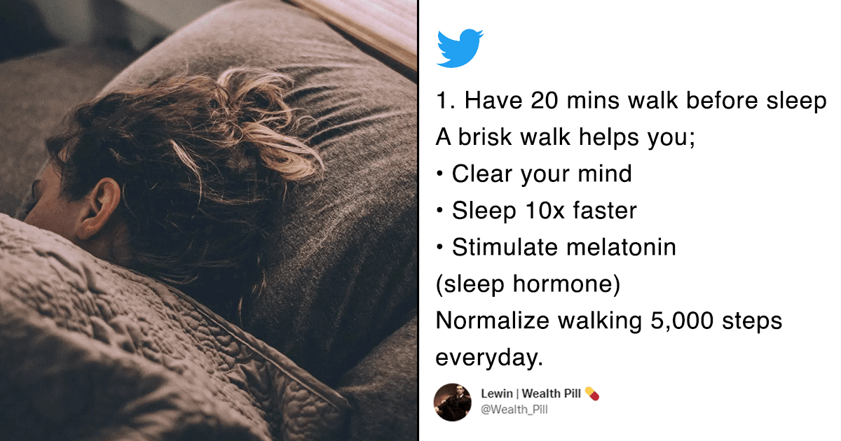This Twitter Thread Has Shared Tips For Bedtime Over-Thinkers & We’re Sleepy Already