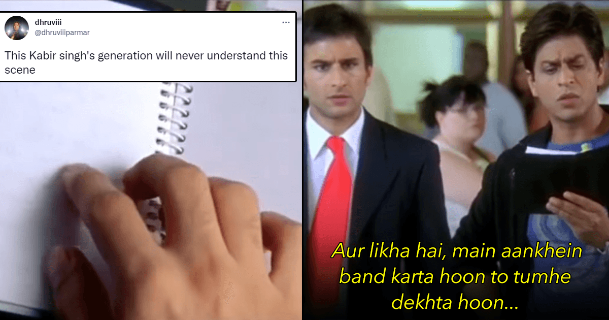 Desis Think The Kabir Singh Generation Could Never Understand This SRK Scene From Kal Ho Naa Ho
