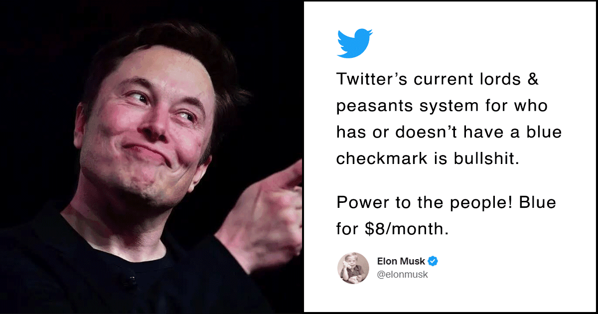 Elon Musk Announces $8 Monthly Charge For Twitter Blue Tick & People Aren’t Having It
