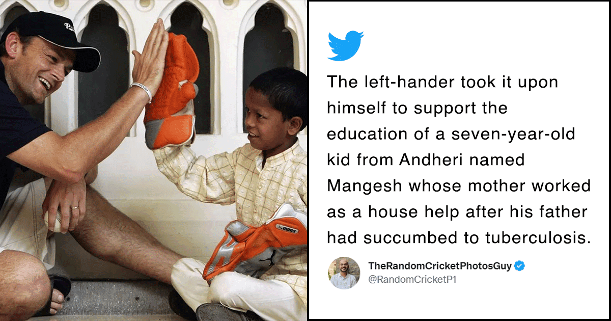 This Thread About Adam Gilchrist Sponsoring An Indian Kid’s Education Is Truly Wholesome