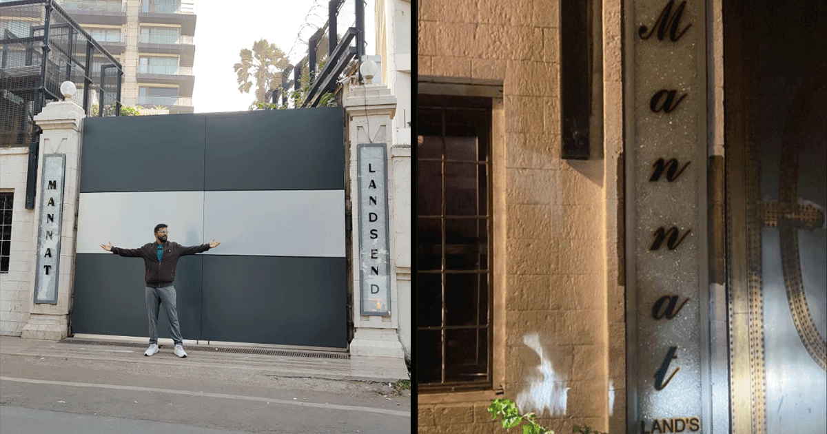 Shah Rukh Khan’s Mannat Gets A Dazzling Makeover With A Diamond-Studded Nameplate