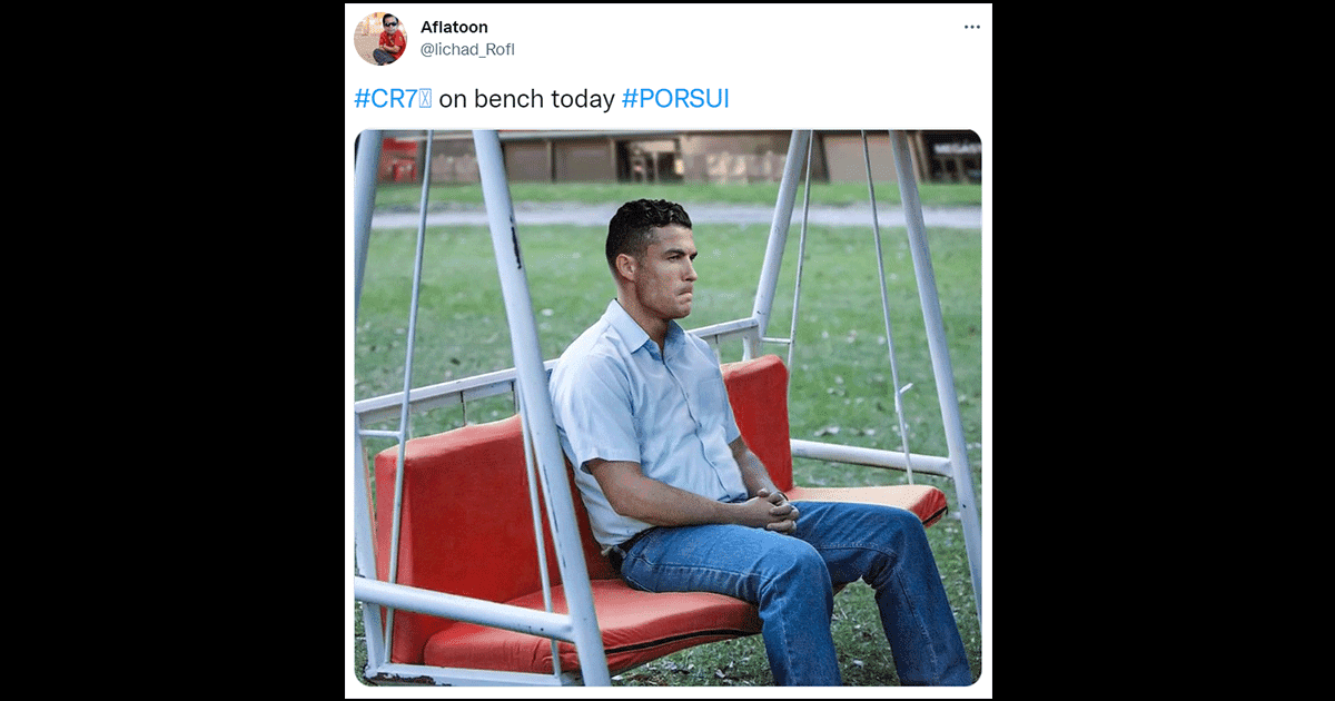Netizens Spark Meme Fest After Cristiano Ronaldo Was Benched In World Cup Match Against Switzerland